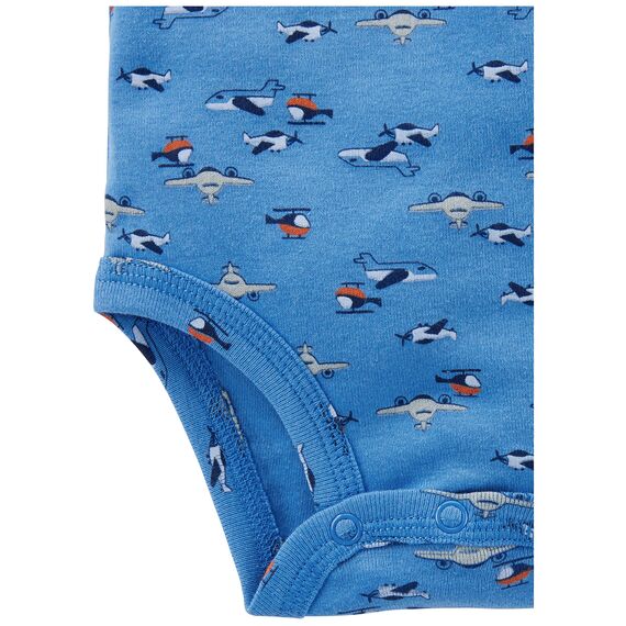 Simple Joys by Carter's Unisex Baby Langärmeliger Body, 5er-Pack, Blau/Grau/Weiß, 24 Monate