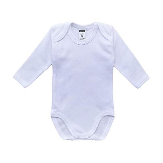 MEA BABY Unisex Baby Langarm Body aus 100% Baumwolle im 5er Pack, Baby Body mit Aufdruck für Mädchen und Jungen (62, Jungen 2)