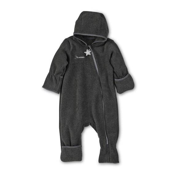 Sterntaler Unisex Kinder Overall Baby Fleece Overall, Anthrazit Meliert, 74