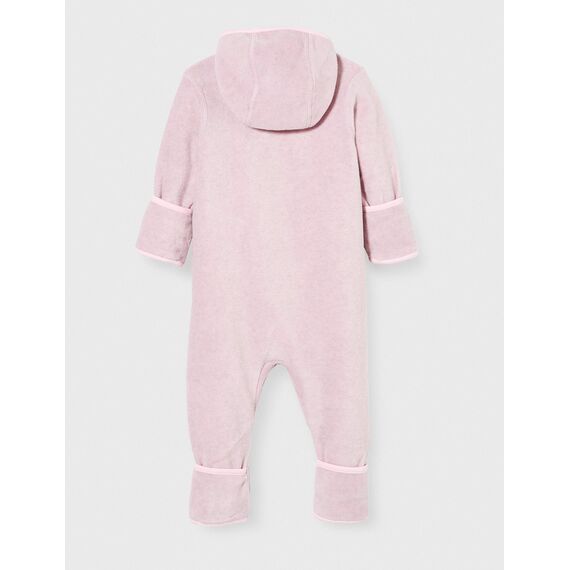 Sterntaler Unisex Baby Overall aus Microfleece, Mit Reißverschluss und Hand und Fußstulpen, Overall, Rosa Melange, 80