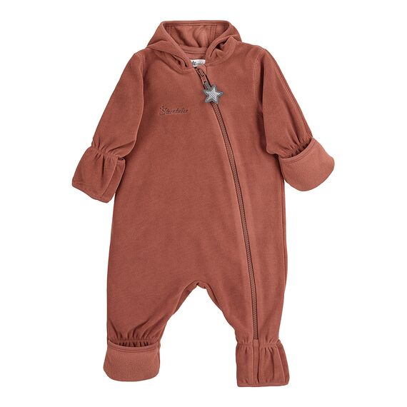 Sterntaler Unisex Kinder Overall Baby Fleece Overall, Braun, 68