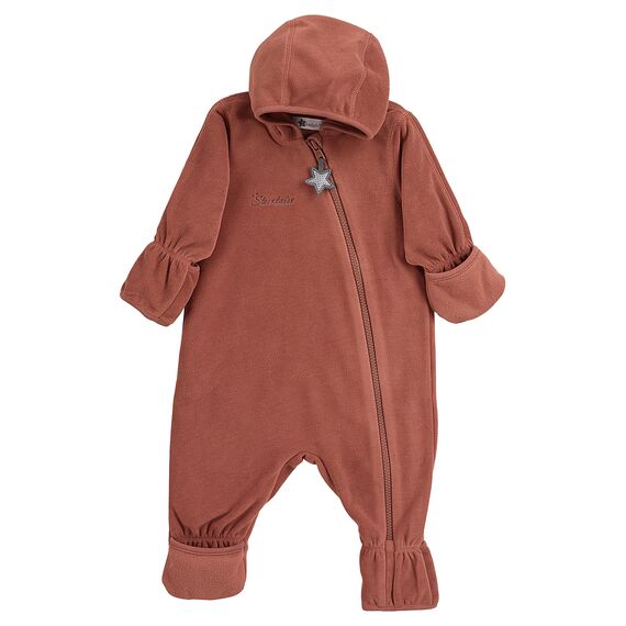 Sterntaler Unisex Kinder Overall Baby Fleece Overall, Braun, 68