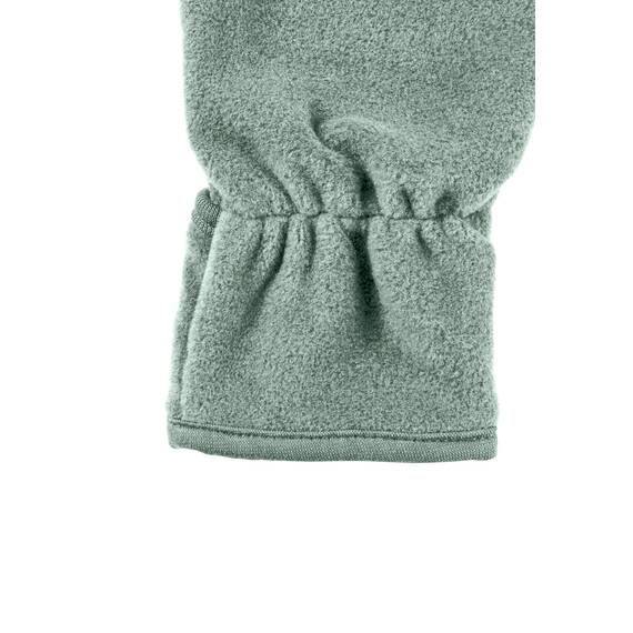 Sterntaler Baby Overall Fleece Unisex - Jumpsuit aus Microfleece Stickerei, Reißverschluss, sowie Hand- und Fußstulpen - steingrün, 86