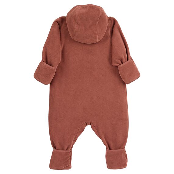 Sterntaler Unisex Kinder Overall Baby Fleece Overall, Braun, 68