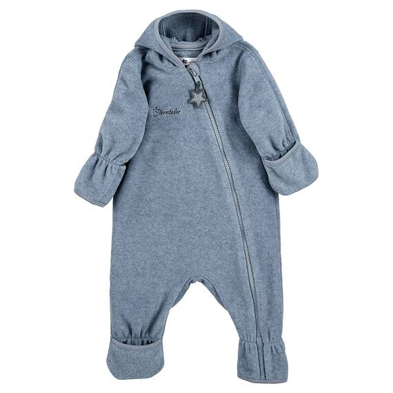 Sterntaler Unisex Kinder Overall Baby Fleece Overall, Blau, 86