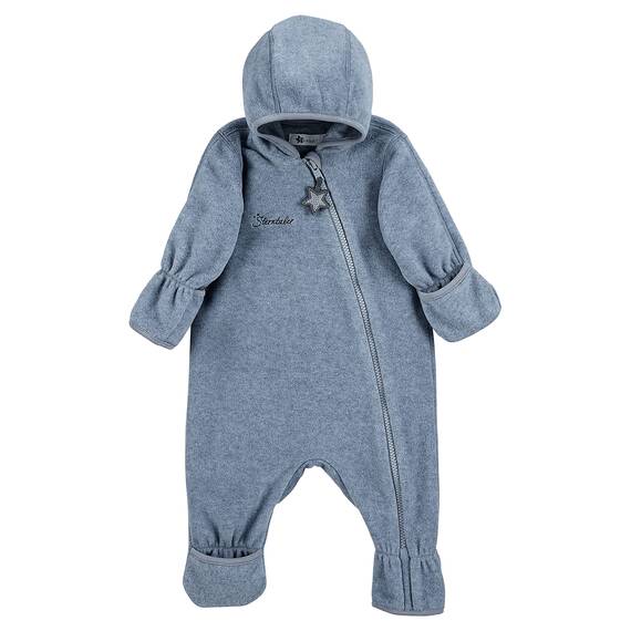 Sterntaler Unisex Kinder Overall Baby Fleece Overall, Blau, 86