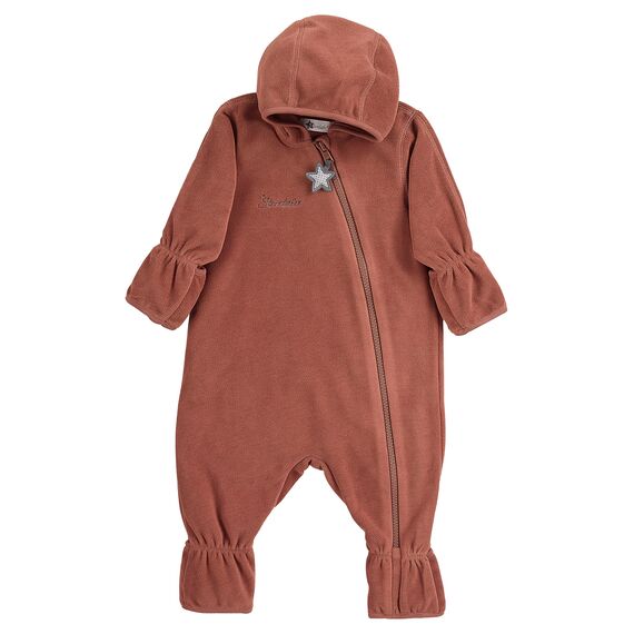 Sterntaler Unisex Kinder Overall Baby Fleece Overall, Braun, 68
