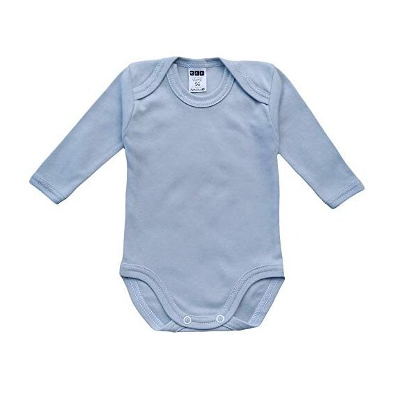 MEA BABY Unisex Langarm Body aus 100% Baumwolle im 5er Pack, Mit Aufdruck für Mädchen und Jungen (92, Jungen 2)