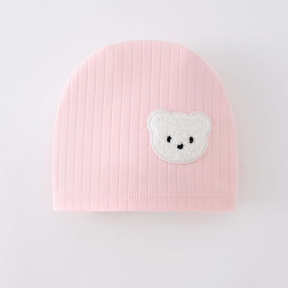 Babyfond 1 Pack Baby Bodysuit, Neugeborenes Baby warme Baumwolle Bodysuit mit Hut, 100% Baumwolle Kleinkind Homewear verdickt Frühling und Herbst Kleidung (Rosa, 1-3Monate)