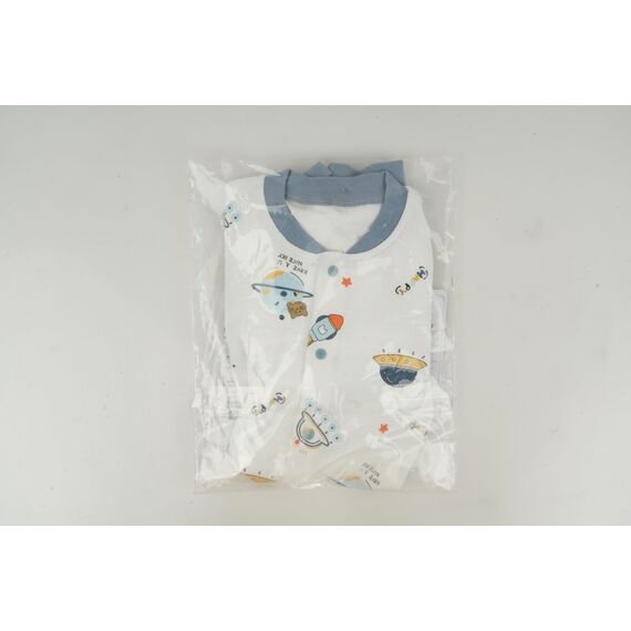 Minizone Baby Strampler Jungen Mädchen Schlafanzug Baumwolle Overalls Säugling Spielanzug Baby-Nachtwäsche 9-12 Monate