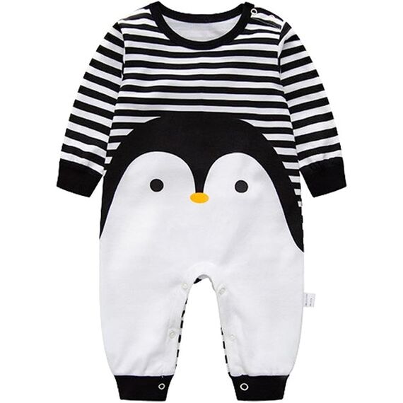 Minizone Baby Strampler Jungen Mädchen Schlafanzug Baumwolle Overalls Säugling Spielanzug Baby-Nachtwäsche 9-12 Monate