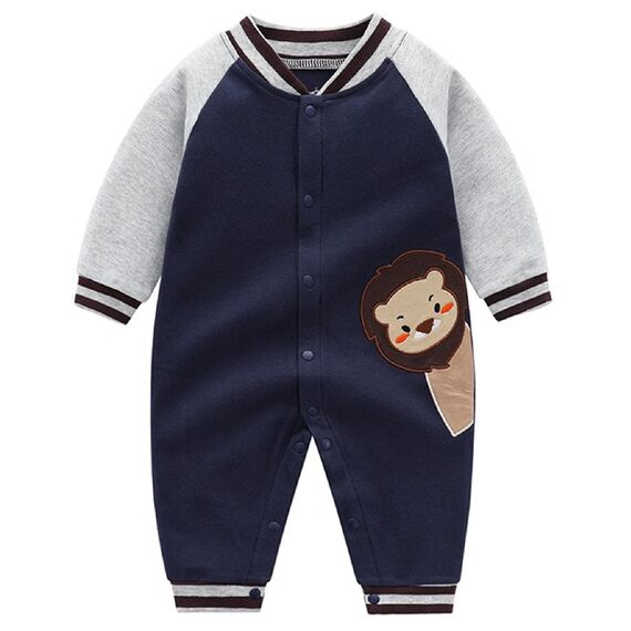 Baby Strampler Spielanzug Jungen Mädchen Schlafanzug Baumwolle Overalls Baby-Nachtwäsche, 9-12 Monate