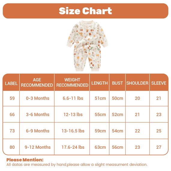 Minizone Babyschlafanzug Jungen Strampler, Baumwolle Einteiler mit Druckknöpfen - Atmungsaktiv Langlebig Weich - Ideal zum Spielen Schlafen 6-9 Monate, Hase