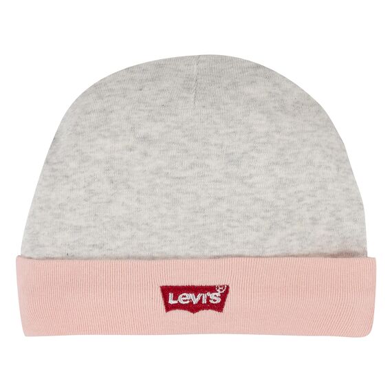Levi's Kids Classic batwing infant hat bodysuit bootie set 3pc Baby Jungen Pastel Turquoise 0-6 Monate