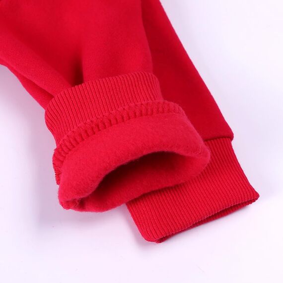 Alunsito Baby Jungen Mädchen Strampler Langarm Overall Bärenohr mit Kapuze Jumpsuit Overall Herbst Winter Einteiler 59 Rot 0-3 Monate