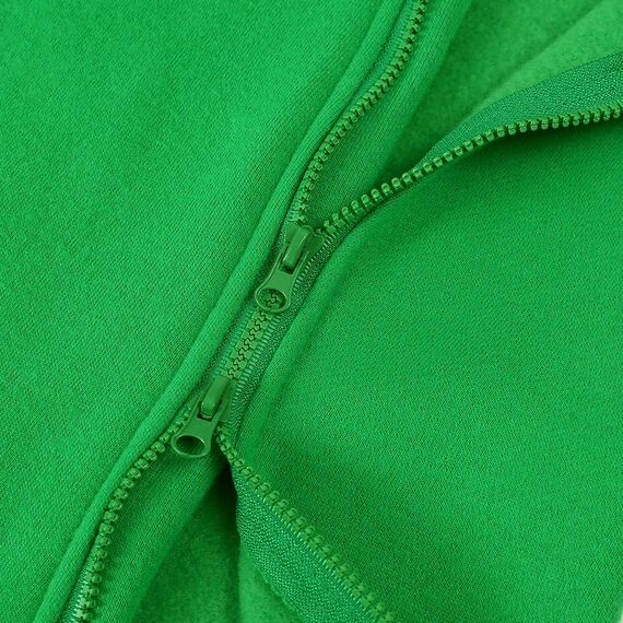 Alunsito Baby Jungen Mädchen Jumpsuit Bärenohr Kapuzenpullover Strampler Reißverschluss Langarm Einteilig Outfits Warme Kleidung für Unisex 66 Grasgrün 3-6 Monate