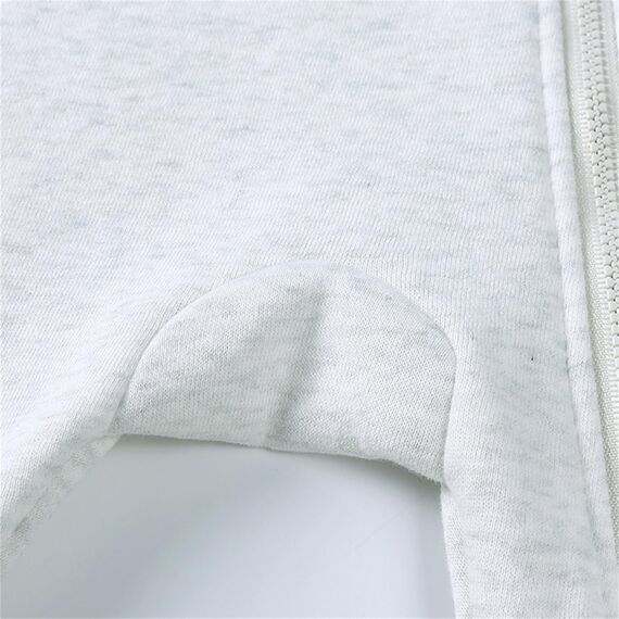 Alunsito Schneeanzug für Neugeborene, langärmlig, Reißverschluss, Bärenohren, Kapuzenoverall, Outfits, warmer Kapuzenoverall für Kleinkinder, 73, Blau, Grau, 6–9 Monate