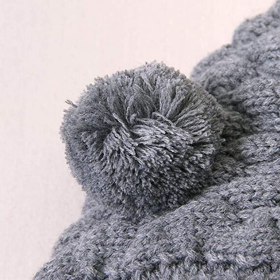 Odizli Neugeborene Baby Mädchen Jungen Kleidung Langarm Gestrickt Kapuze Strampler Body Overall Jacke Frühchenkleidung Erstausstattung Babysachen Set Herbst Winter Babykleidung Grau 12-18 Months