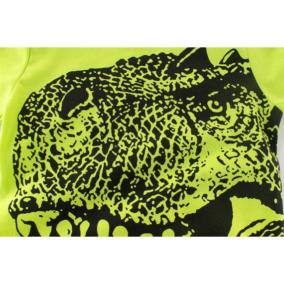 Unisex Baby T-Shirt Baumwolle Süß Karikatur Tier Muster Tops für 1-7 Jahre Alt (1-2 Jahre, A- grün)