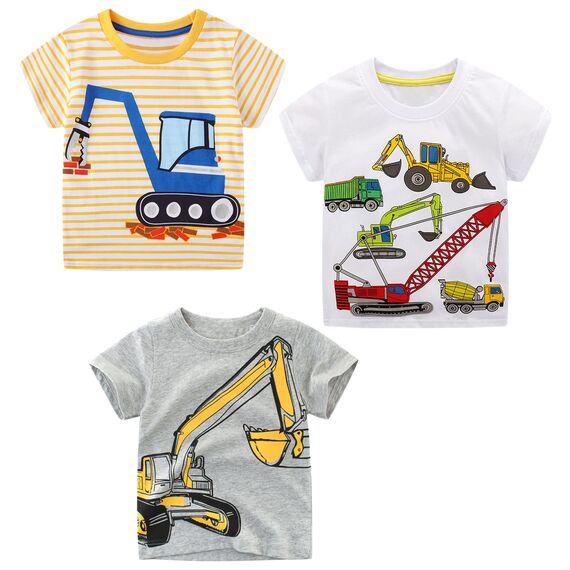 Unisex Baby T-Shirt Baumwolle Süß Karikatur Tier Muster Tops für 1-7 Jahre Alt (2-3 Jahre, A1)