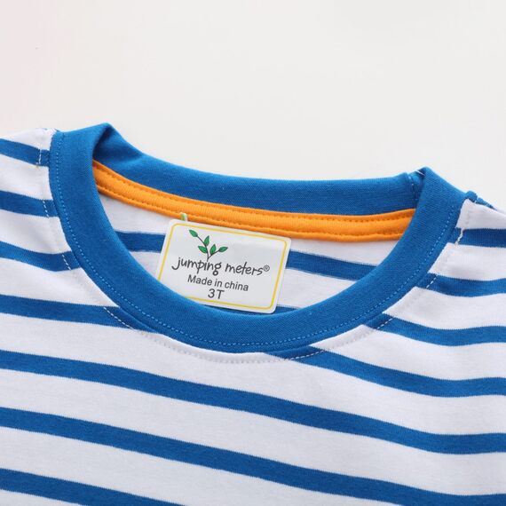 Unisex Baby T-Shirt Baumwolle Süß Karikatur Tier Muster Tops für 1-7 Jahre Alt (1-2 Jahre, H Tierische Streifen)