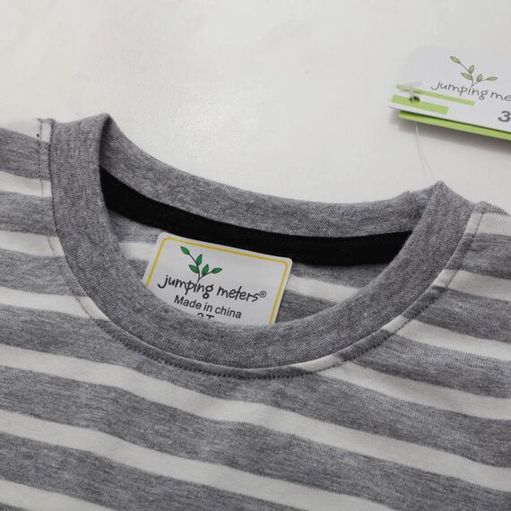Unisex Baby T-Shirt Baumwolle Süß Karikatur Tier Muster Tops für 1-7 Jahre Alt (1-2 Jahre, H Streifen Bagger)