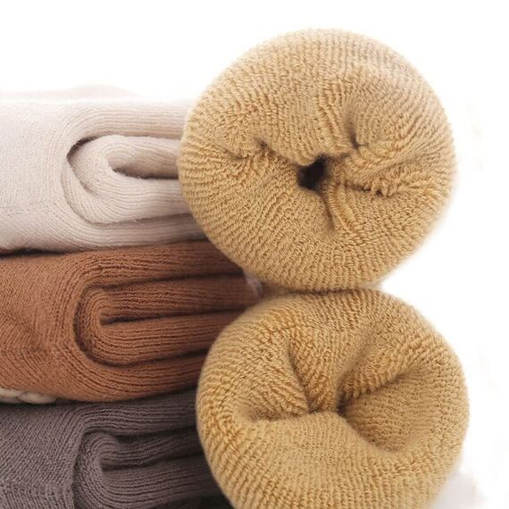 FedMois 5er Pack Baby Kleinkinder ABS rutschfeste Wintersocken dicke Thermosocken Baumwolle, Fuchs, 1-3 Jahre