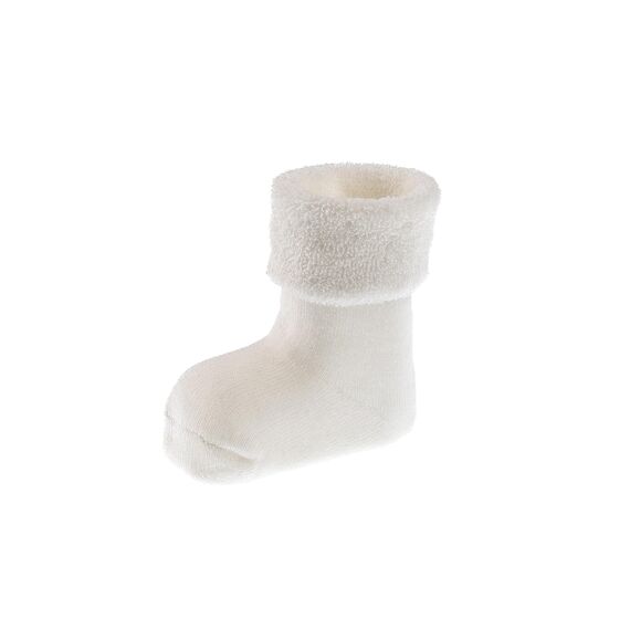 Jacob's – Erstlingssöckchen Baby 3er Pack | Weiche Vollfrottee-Socken Ecru weiß, OEKO-TEX® zertifiziert | Größe 0–3 Monate, hautfreundlich & wärmend