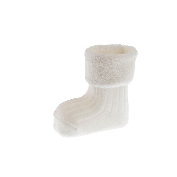 Jacob's – Erstlingssöckchen Baby 3er Pack | Weiche Vollfrottee-Socken Ecru weiß, OEKO-TEX® zertifiziert | Größe 0–3 Monate, hautfreundlich & wärmend