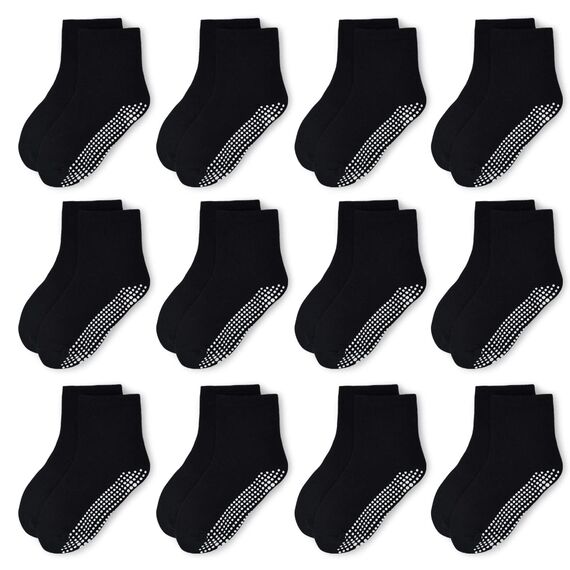 ELUTONG 12 Paar Socken Kinder Baby Jungen Socken ABS Antirutsch Anti-Rutsch Kleinkinder Babysocken für 1-3 Jahre