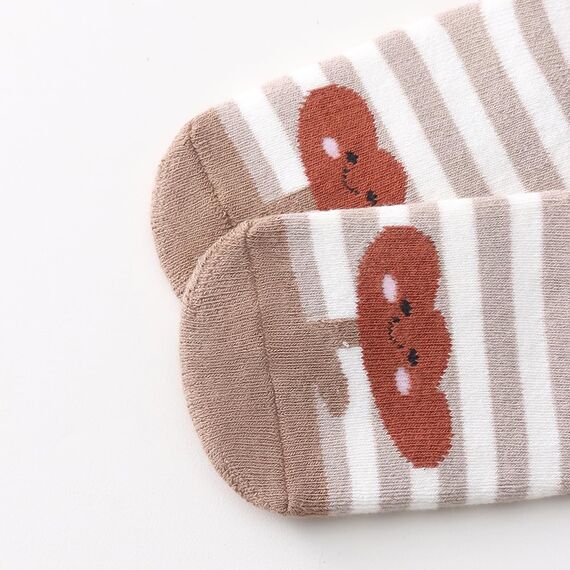 FedMois 5er Pack Baby Kleinkinder ABS rutschfeste Wintersocken dicke Thermosocken Baumwolle, Pflanzen, 0-1 Jahr