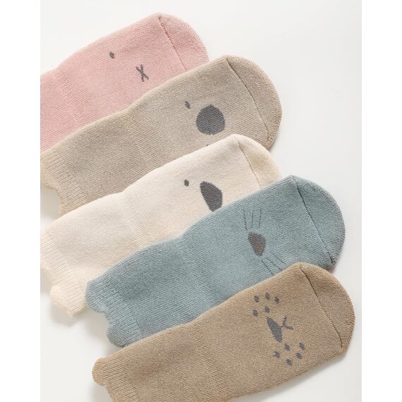 Kyopp 5 Paar Warme Socken Baby Winter Stoppersocken Kindersocken Dicke Socks