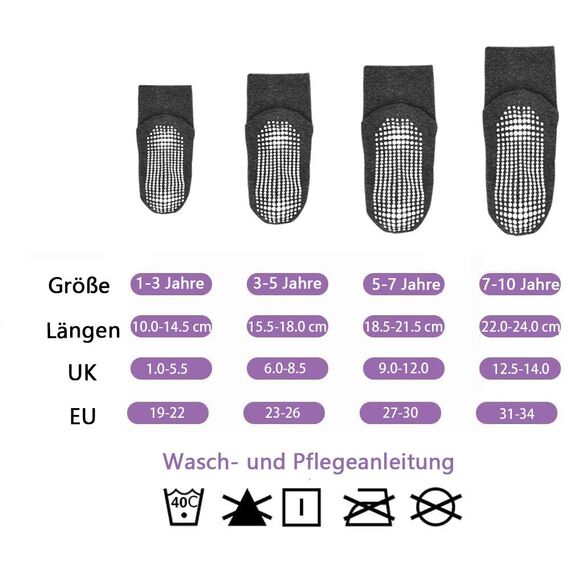 ELUTONG 12 Paar Socken Kinder Baby Jungen Socken ABS Antirutsch Anti-Rutsch Kleinkinder Babysocken für 5-7 Jahre