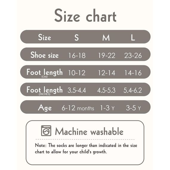 Kyopp 5 Paar Socken Baby Kleinkinder ABS rutschfeste Socken Tiermotive Socken Animals Baumwolle Socken Crew Socks