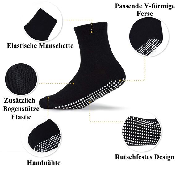 ELUTONG 12 Paar Socken Kinder Baby Jungen Socken ABS Antirutsch Anti-Rutsch Kleinkinder Babysocken für 5-7 Jahre
