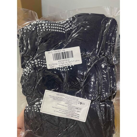 ELUTONG 12 Paar Socken Kinder Baby Jungen Socken ABS Antirutsch Anti-Rutsch Kleinkinder Babysocken für 5-7 Jahre