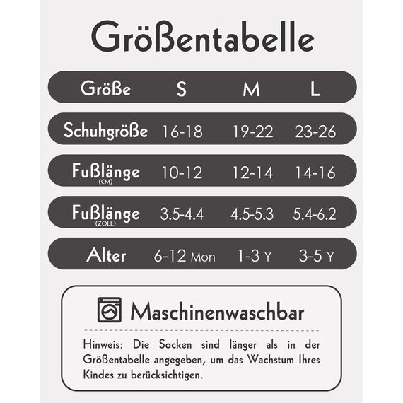 Kyopp 10 Paar Stoppersocken Baby Kleinkinder ABS rutschfeste Socken Gestreift Baumwolle Socks