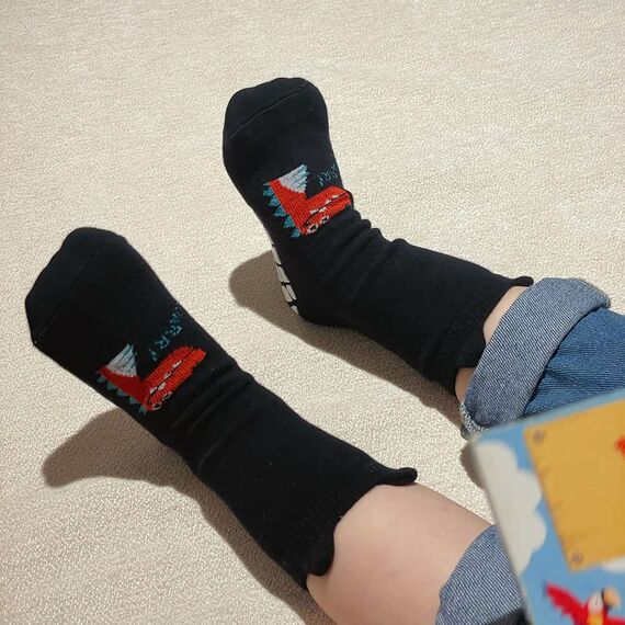 FedMois 5er Pack Baby Kleinkinder ABS rutschfeste Socken Sneaker Socken Tiermotive Baumwolle, Dinosaurier, 0-1 Jahr