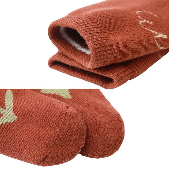 Exemaba Baby Socken Anti Rutsch Dicke - 5 Paar Winter Warme Kleinkinder Rutschsocken Krabbelsocken für Mädchen Jungen(E1,L/3-5 Jahre)