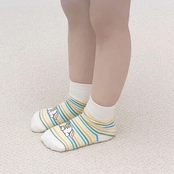 FedMois 5er Pack Baby Kleinkinder ABS rutschfeste Socken Sneaker Socken Tiermotive Baumwolle, Tiere, 0-1 Jahr