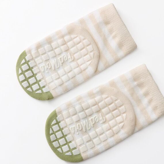FedMois 5er Pack Baby Kleinkinder ABS rutschfeste Socken Sneaker Socken Tiermotive Baumwolle, Früchte, 0-1 Jahr