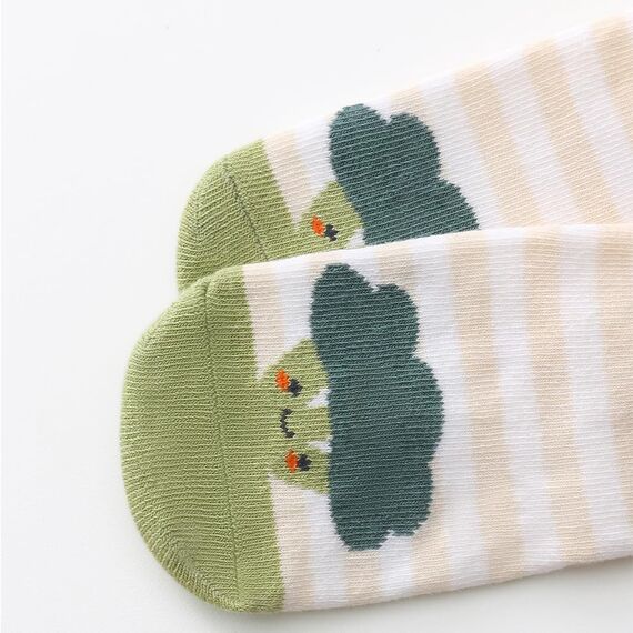 FedMois 5er Pack Baby Kleinkinder ABS rutschfeste Socken Sneaker Socken Tiermotive Baumwolle, Früchte, 0-1 Jahr