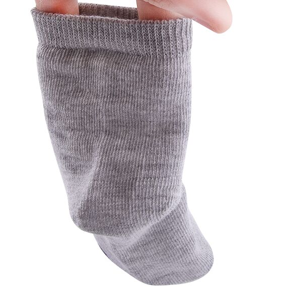 Duufin 18 Paar Kleinkinder Crew-Socken Kleine Kids Socken Kindersocken Solid Crew Socken Kinder Jungen Mädchen, Schwarz Weiß Grau, 1-2 Jahre