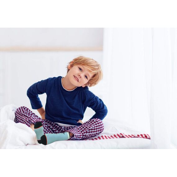 HYCLES Baby ABS Socken Kinder 12 Paar Stoppersocken Kinder Anti Rutsch Socken Kind Jungen Mädchen 23-26 27-30 Kleinkind Socken Baby 06 Sterne für 6-12 Monate