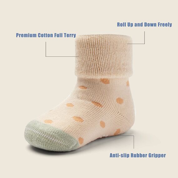 Aisyee Baby Wintersocken Dicke Kleinkind Jungen Mädchen Warme abs Socken Kleinkind Antirutsch Socken 2-4 Jahre