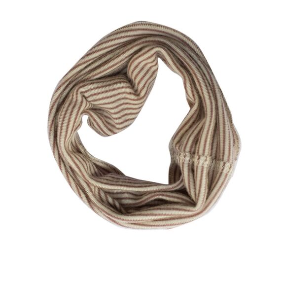 Lilano, Kinder Schlauchschal Ringel, 70% Wolle (kbT), 30% Seide, 210 gr./m² (Mauve/Natur, 2 (4-10 Jahre))