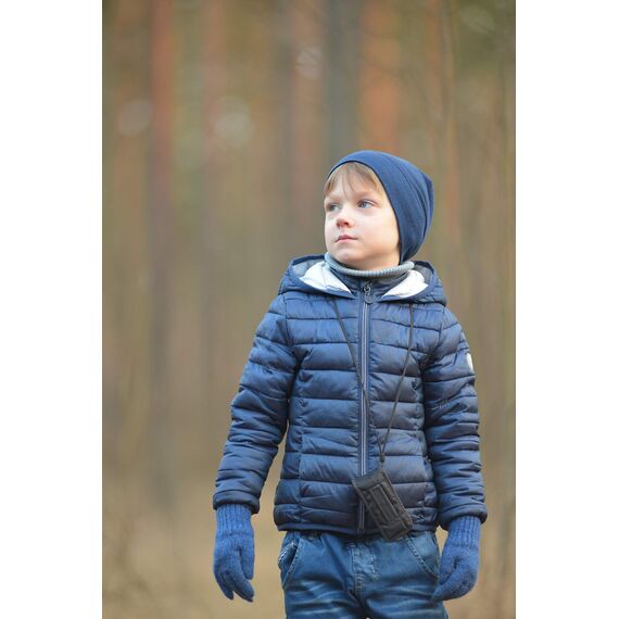 Engel Natur, Baby- und Kindermütze doppellagig, 70% Wolle (kbT), 30% Seide (2-3 Jahre, 98-104, Olive)