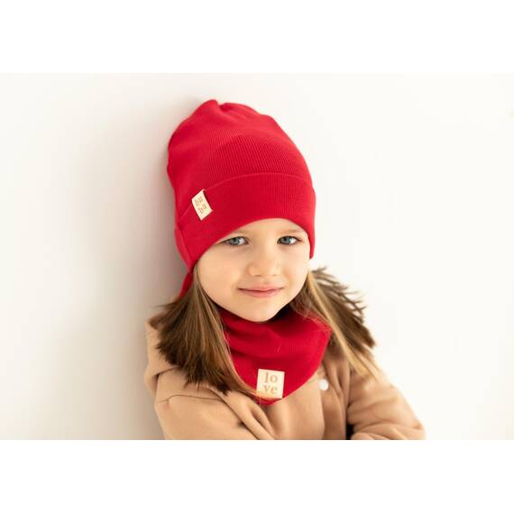 Bubalove - Mütze und Schal Set - Baumwollmütze - Kragen für Baby - Baumwollmütze und Halswärmer - Strickmütze - Mütze und Schals - Kinder Kindermütz