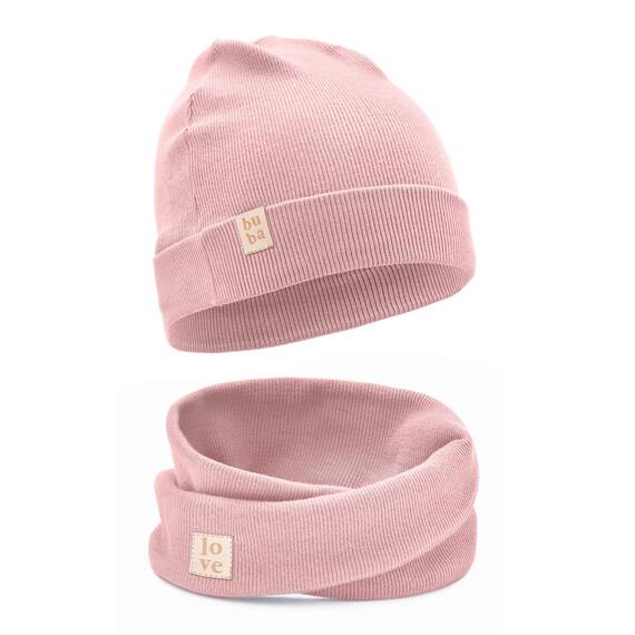 Bubalove - Mütze und Schal Set - Baumwollmütze - Kragen für Baby - Baumwollmütze und Halswärmer - Strickmütze - Mütze und Schals - Kinder Kindermütz