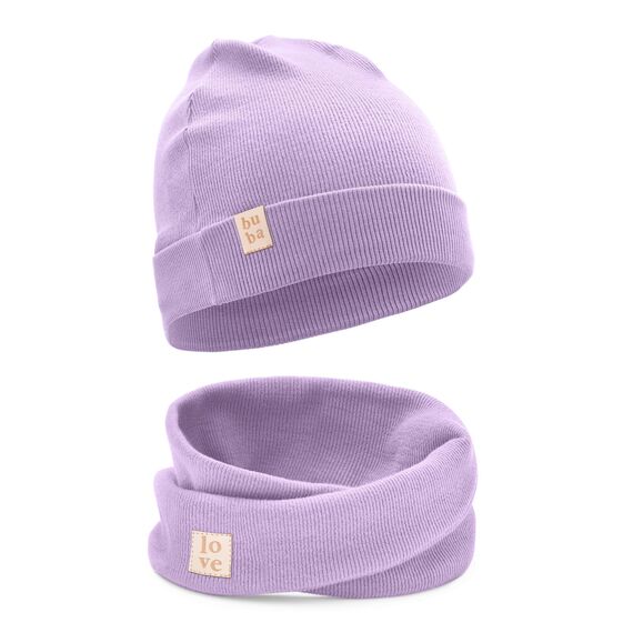 Bubalove - Mütze und Schal Set - Baumwollmütze - Kragen für Baby - Baumwollmütze und Halswärmer - Strickmütze - Mütze und Schals - Kinder Kindermütz
